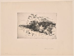秋の風景 作： John Henry Twachtman