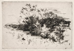 秋の風景、1879-80。 作： John Henry Twachtman