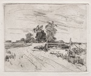 コネチカット州ブランチビル。 作： John Henry Twachtman