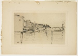 ブリッジポート、1888-1889 作： John Henry Twachtman