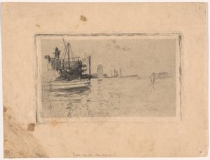 コール・ドック、ブリッジポート 作： John Henry Twachtman