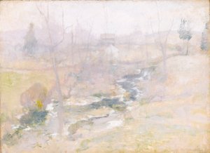 冬の終わり 作： John Henry Twachtman