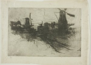 夜 作： John Henry Twachtman