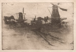 今晩は、ドルトレヒト 作： John Henry Twachtman