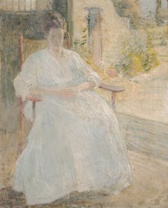 日光芸術家の妻、カリフォルニア州の図。 1890年から1900年。 作： John Henry Twachtman