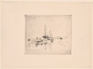 4隻のボート 作： John Henry Twachtman