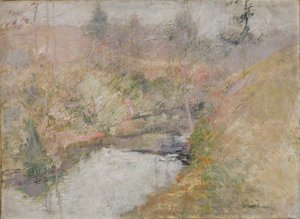 ヘムロック プール、カリフォルニア州。 1890年から1900年。 作： John Henry Twachtman