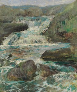 ホースネック滝、ca。 1889-1900。 作： John Henry Twachtman