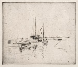 ドルドレヒトの近く。 作： John Henry Twachtman