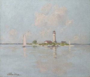 灯台（キャンバスに油彩）