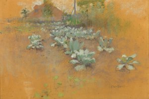 タバコパッチ、c.1895-1899（茶色の紙にパステル）