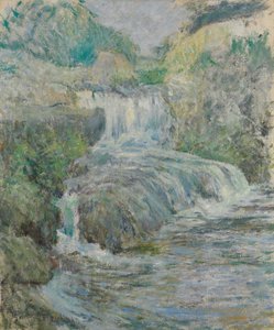 滝、ca。 1889-91。 作： John Henry Twachtman