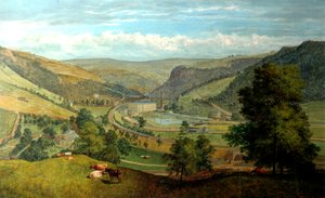 チャールズタウンからのトッドモーデン渓谷、1860 作： John Holland