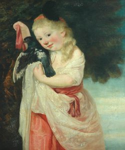 鳥を持つ少女 作： John Hoppner