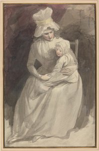 スキナー夫人と子供 作： John Hoppner