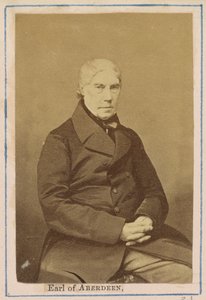 [ジョージ・ハミルトン・ゴードン（第4代アバディーン伯爵）】。 作： John Jabez Edwin Mayall