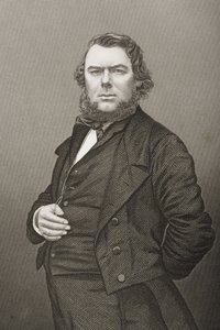 1860年にロンドンで出版された「著名な人物の応接室、第2巻」の写真からDJパウンドが彫刻したヒューストウェルブラウン（1823-86）