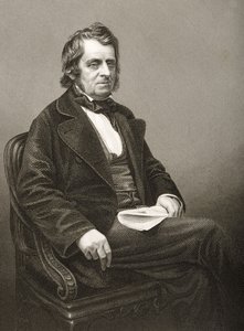 John Arthur Roebuck（1801-79）は、DJパウンドが「著名な人物の応接室、第2巻」の写真から1860年にロンドンで出版したものを彫刻したものです。