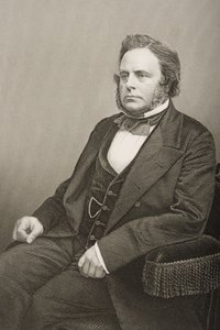 ジョンブライト（1811-89）は、DJパウンドによって写真から刻まれました。