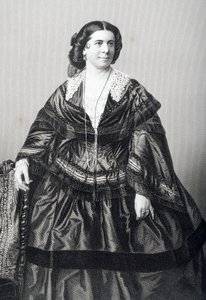 マダムアンナビショップ（1810-84）は、DJパウンドが1860年にロンドンで出版した「著名な人物の応接室、第2巻」の写真から彫刻されています。 作： John Jabez Edwin Paisley Mayall