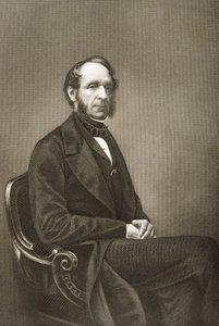 1860年にロンドンで出版された「著名な人物の応接室、第2巻」の写真からDJパウンドが彫刻したロバートグロブナー（1801-93） 作： John Jabez Edwin Paisley Mayall