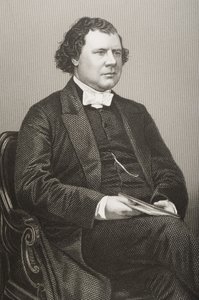 ウィリアムモーリーパンション（1824-81）、1860年にロンドンで出版された「著名な人物の応接室、第2巻」の写真からDJパウンドが彫刻