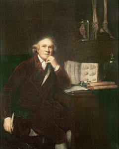 ジョシュアレイノルズ卿（1723-92）1813年後のジョンハンター（1728-1793）の肖像