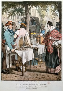 ブリオッシュ売り手、1821 作： John James Chalon