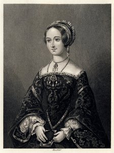 マルグリット・ド・ナバラ、ナバラ王ヘンリー2世の王妃、1864年。