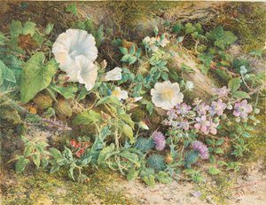 花の習作、1866年。 作： John Jessop Hardwick