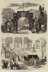 パリ伯爵とプリンセスイザベルドルレアンの結婚 作： John Jessop Hardwick