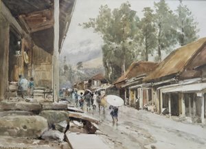 雨の日の日光 作： John Jnr. Varley