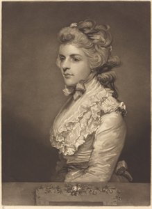 白いドレスを着たミス・ケンブル 作： John Jones after Sir Joshua Reynolds