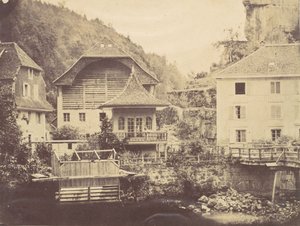 1850年代のスイスの風景。