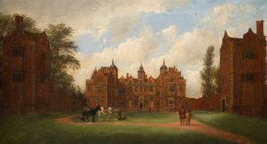 アストン・ホール 東面 1854年 作： John Joseph Hughes