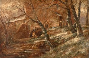 スタッフォードシャーのハムステッド・ミルハンズワースのハムステッド・ミル 1850-1908年 作： John Joseph Hughes