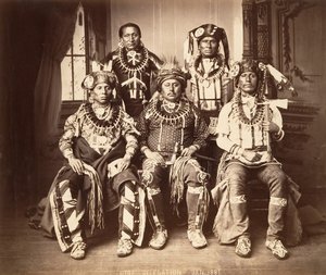 Otoe-Missouria Delegation, 1881年。