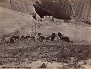 崖の住居跡、キャニオン・デ・シェリー、1879-1881年（写真）