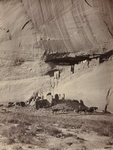 クリフ住居跡、アリゾナ州カニョンデシェイc。 1879-1881。 作： John K. Hillers