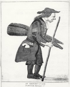 ほうき毒の著名な裁判官!! 1805 作： John Kay