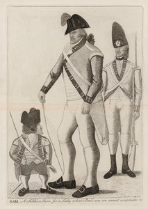 ビッグサムと呼ばれたスコットランドの軍人・強者、サム・マクドナルド（彫刻 作： John Kay