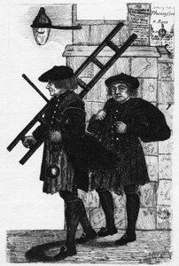 ジョン・ケイによる「ケイのエジンバラの肖像」からのイラスト、シティトロンメン、1830年代に出版 作： John Kay