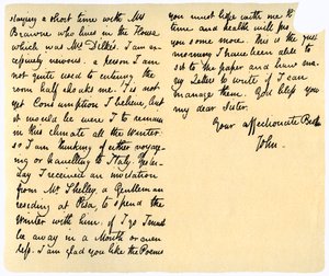 ジョンキーツから妹のファニーキーツへの手紙、1820年8月14日 作： John Keats