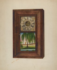 塗装された時計、1940 年。