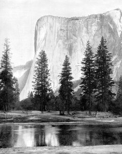 エルキャピタン、ヨセミテバレー、カリフォルニア、米国、1893年。 作： John L. Stoddard