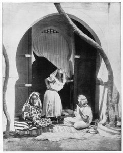 19世紀後半の女性、アルジェリア、アフリカのグループ 作： John L. Stoddard