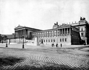 国会議事堂、ウィーン、1893年。 作： John L. Stoddard