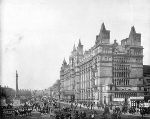 ライムストリート、リバプール、イギリス、19世紀後半。 作： John L. Stoddard