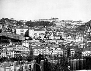 リスボン、ポルトガル、1893年。 作： John L. Stoddard