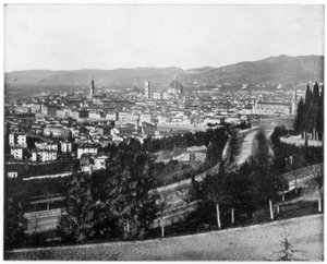 19世紀後半のイタリア、フィレンツェのパノラマ 作： John L. Stoddard